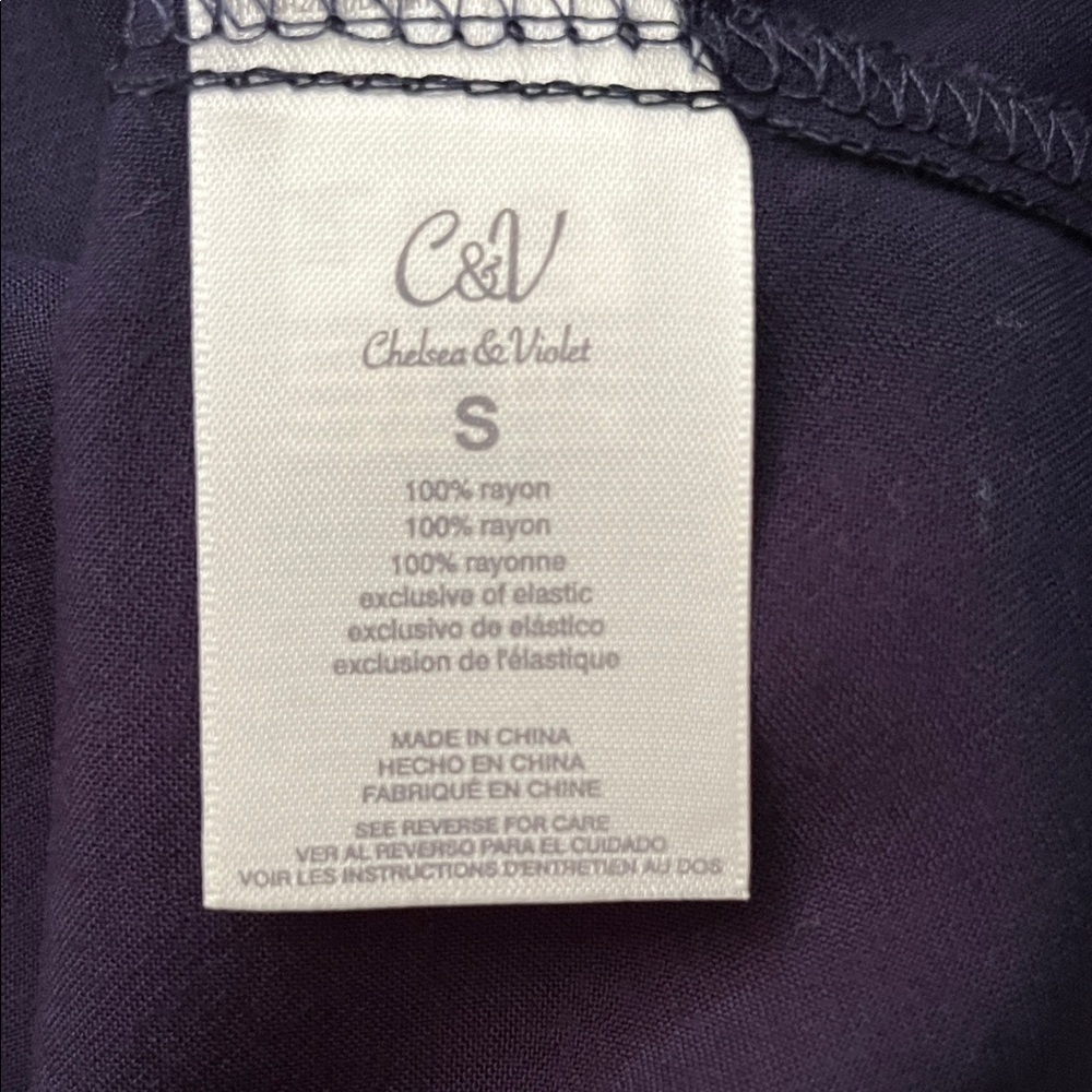 Chelsea & Violet Navy and Yellow Blouse - Picture 8 of 9